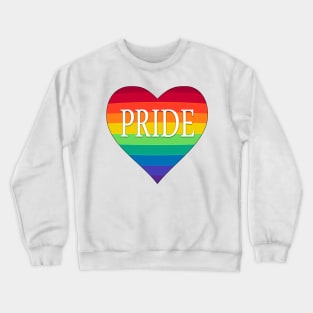 Pride Rainbow Heart Crewneck Sweatshirt